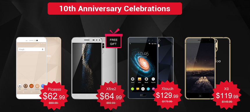 Bluboo Smartphone marks 10th Anniversary with Discounts upto 55%