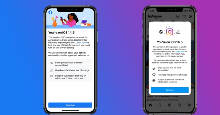 Facebook, Instagram's iOS apps now persuade users to enable data tracking