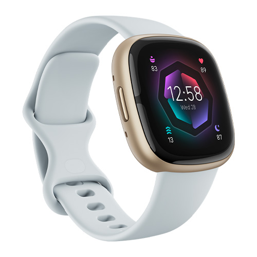 Fitbit Sense 2- Blue Mist and Soft Gold Aluminum