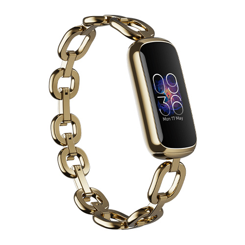 Fitbit Luxe - Special Edition gorjana Soft Gold Stainless Steel Parker Link Bracelet