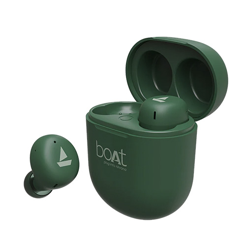 boAt Airdopes 381 Army Green