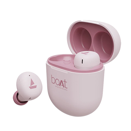 boAt Airdopes 381 Mint Pink