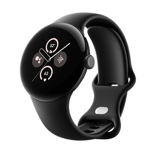 Google Pixel Watch 2 - Matte Black Case with Obsidian Active Band