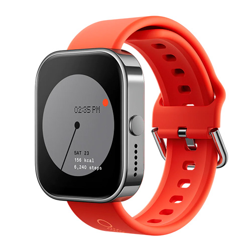 CMF Watch Pro - Metallic Grey frame with Orange strap